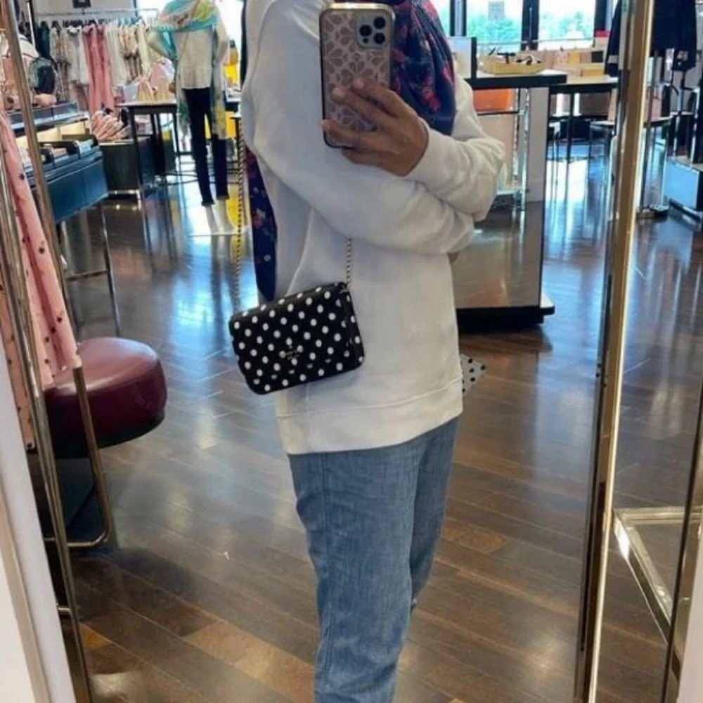 Kate Spade Black and White Polka Dot Crossbody ❥